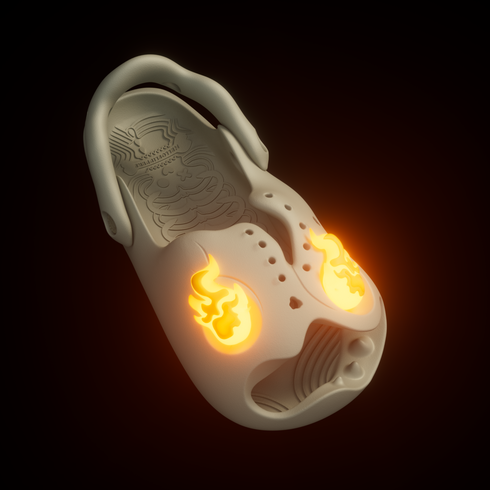 Teschio Fiammeggiante Accessori per Mr Skully