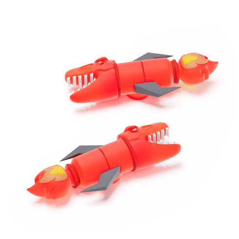 Razzo Drago Feroce Accessori per T-Rex Fossil Slide