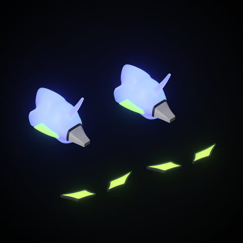 Pinne e Occhi del Mecha per Sharkicks Pro