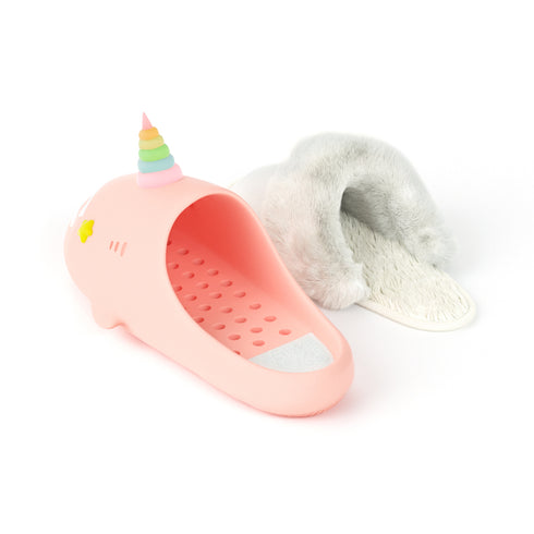 Sharkicks Pro - Inverno, Unicorno, Occhi a Stella, Tacco Aperto