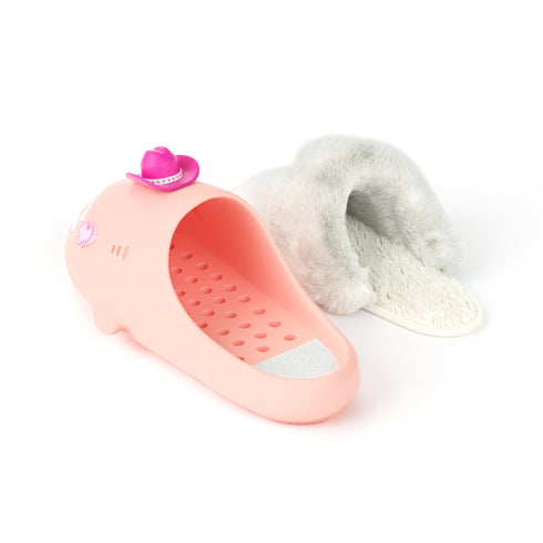 Sharkicks Pro - Inverno, Bambola, Occhi a Cuore di Pixel, Tacco Aperto