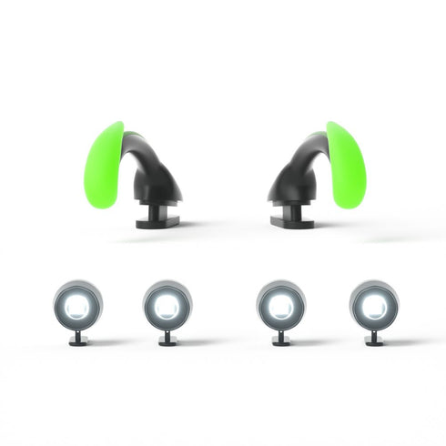 Pinne di Rana Pescatrice e Occhi di Torcia per Sharkicks Pro