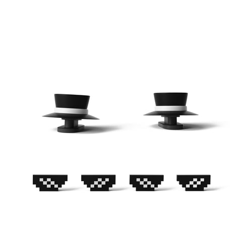 Pinne Fedora e Occhi Pixel per Sharkicks Pro